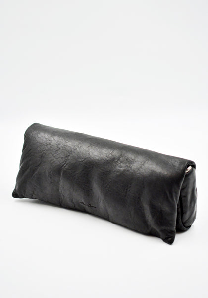RICK OWENS MEN CLUTCH BAG BLACK FW26 | DOSHABURI Shop