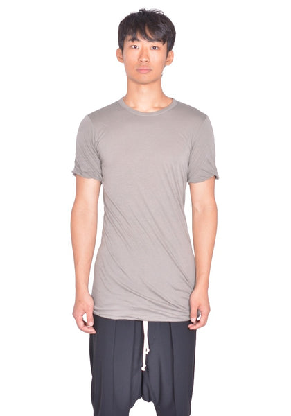 RICK OWENS MEN DOUBLE LAYERD T-SHIRT DRK PEARL FW26 | DOSHABURI Shop