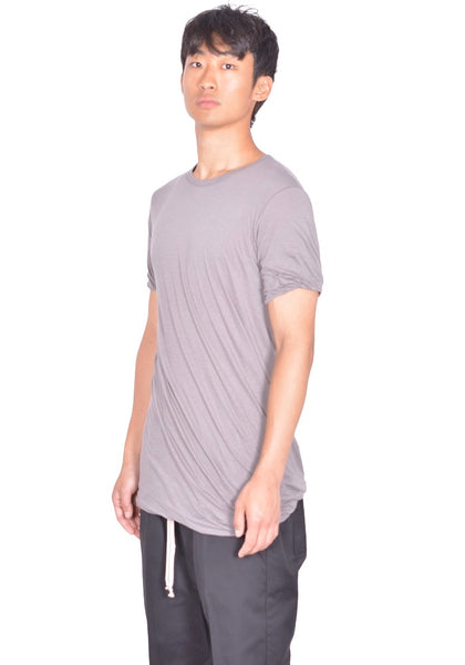 RICK OWENS MEN DOUBLE LAYERED T-SHIRT STEEL FW26 | DOSHABURI Shop