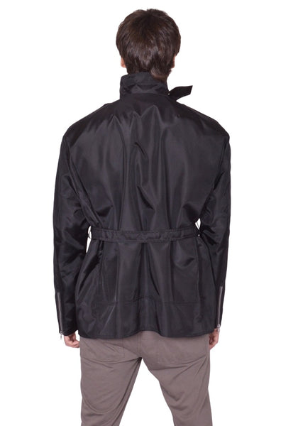 RICK OWENS MEN EMPLE CABAN JACKET BLACK SS26 | DOSHABURI Shop