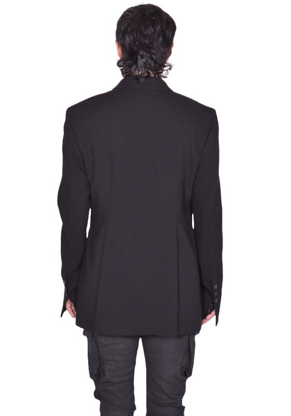 RICK OWENS MEN FOGPOCKET JACKET BLACK FW25 | DOSHABURI Shop