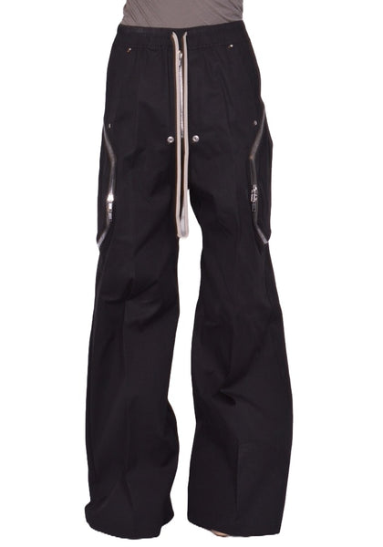 RICK OWENS MEN HEIZER BELAS PANTS BLACK SS26 | DOSHABURI Online Shop