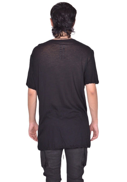RICK OWENS MEN LEVEL T－SHIRT BLACK FW25 ｜ DOSHABUR Online Shop