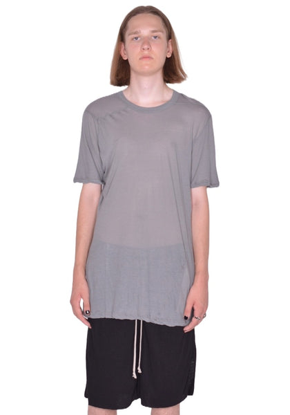 RICK OWENS MEN LEVEL T-SHIRT WASHED INDIGO FW25 | DOSHABURI shop