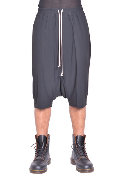 RICK OWENS MEN RICK'S PODS SHORTS BLACK FW26 | DOSHABURI Online Shop