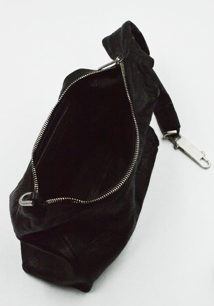 RICK OWENS MEN SMALL GEMINI BAG BLACK SS26 | DOSHABURI Onlne Shop