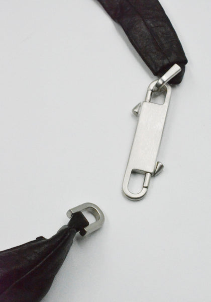 RICK OWENS MEN SMALL GEMINI BAG BLACK SS26 | DOSHABURI Onlne Shop