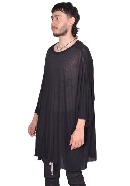 RICK OWENS MEN TOMMY T-SHIRT BLACK FW25 | DOSHABURI Online Shop