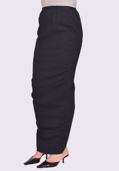 RICK OWENS PILLAR LONG SKIRT BLACK FW24 | DOSHABURI Online Shop