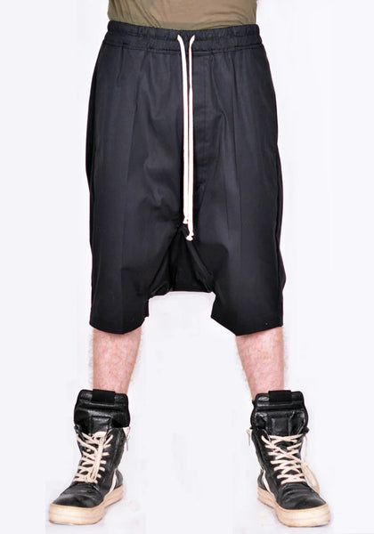 RICK OWENS RICK'S PODS SHORTS BLACK SS26 | DOSHABURI Shop