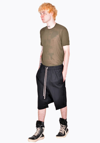 RICK OWENS RICK'S PODS SHORTS BLACK SS26 | DOSHABURI Shop