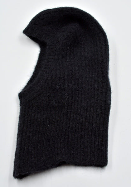 RICK OWENS MEN KNIT SKI MASK SKULL BLACK FW24 | DOSHABURI Online Shop