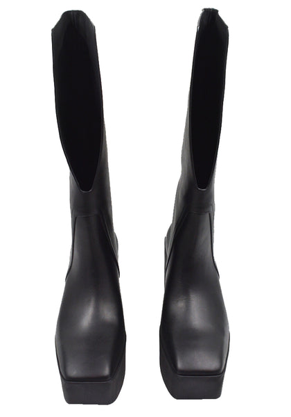 RICK OWENS SLIVER PLATFORM WINGED KOWBOY BOOTS SS25 | DOSHABURI Shop