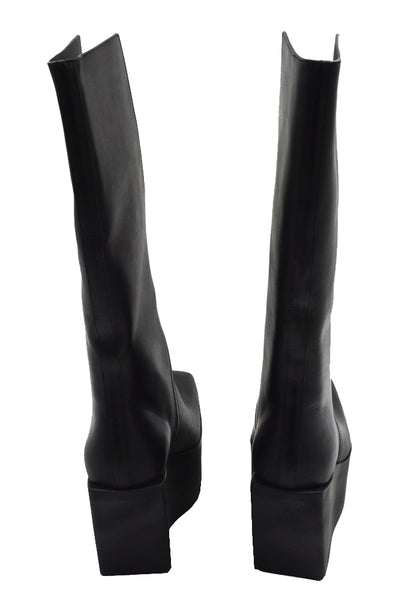RICK OWENS SLIVER PLATFORM WINGED KOWBOY BOOTS SS25 | DOSHABURI Shop