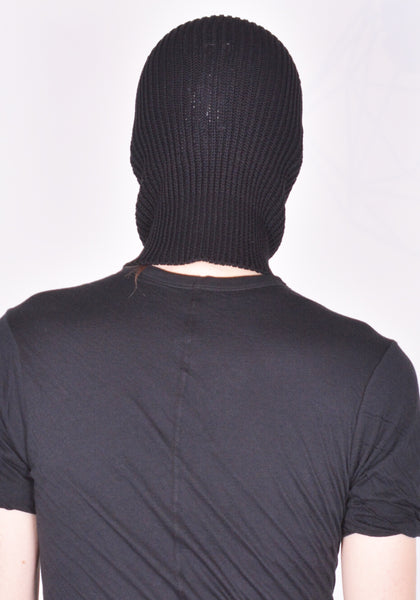 RICK OWENS SPHINX SKULL BALACLAVA BLACK SS26 | DOSHABURI Online Shop
