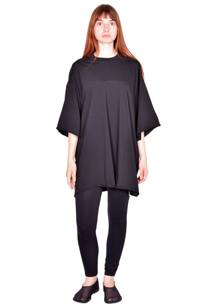 RICK OWENS TOMMY T-SHIRT BLACK FW26 | DOSHABURI Online Shop