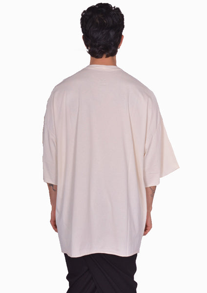 RICK OWENS MEN TOMMY T-SHIRT NATURAL SS25 | DOSHABURI Online Shop