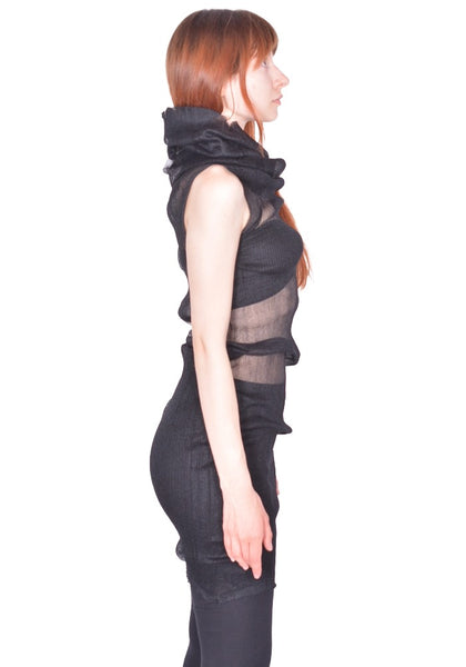 RICK OWENS TRANSPARENT TUBE 09 BLACK SS26 | DOSHABURI Online Shop