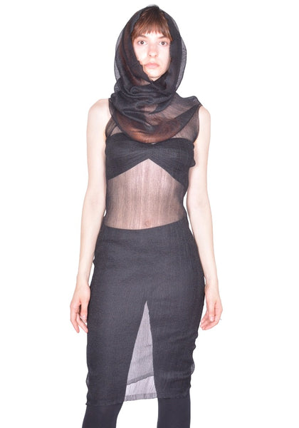 RICK OWENS TRANSPARENT TUBE 09 BLACK SS26 | DOSHABURI Online Shop
