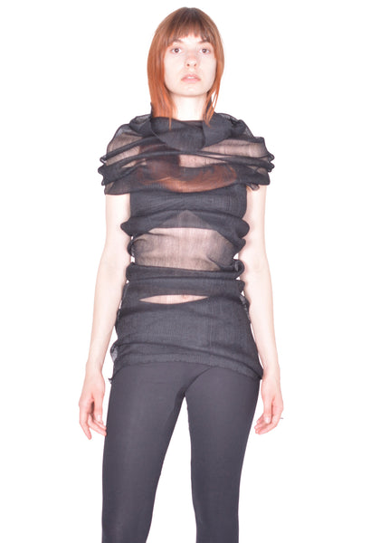 RICK OWENS TRANSPARENT TUBE 09 BLACK SS26 | DOSHABURI Online Shop