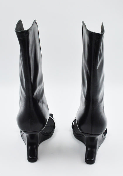 RICK OWENS WINGED CANTILEVER 8 SANDALS BLACK SS25 | DOSHABURi Shop