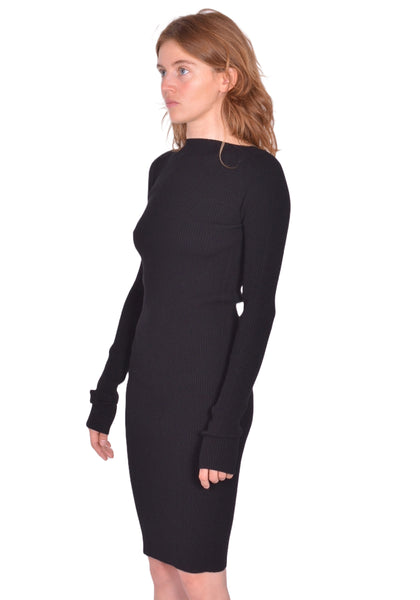 RICK OWENS WOMEN AL DRESS BLACK SS26 | DOSHABURI Online Shop