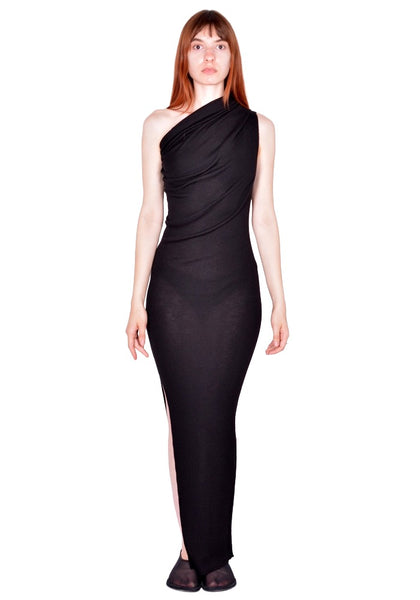 RICK OWENS WOMEN ATHENA DRESS BLACK FW26 | DOSHABURI Shop