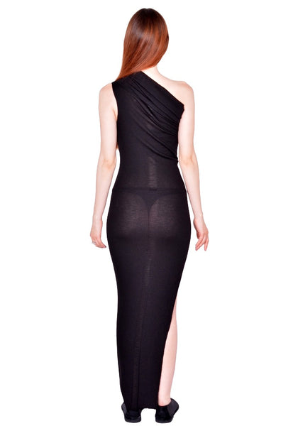 RICK OWENS WOMEN ATHENA DRESS BLACK FW26 | DOSHABURI Shop