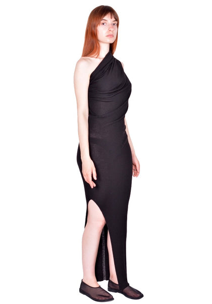 RICK OWENS WOMEN ATHENA DRESS BLACK FW26 | DOSHABURI Shop