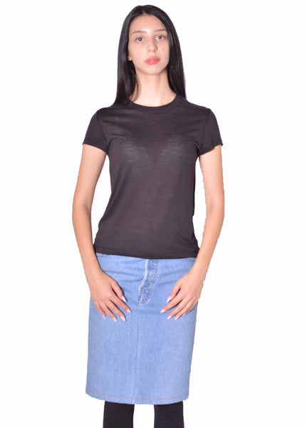 RICK OWENS WOMENCROPPED LEVEL T BLACK  2026FW | DOSHABURI Online Shop