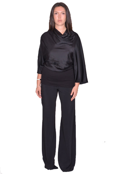 RICK OWENS WOMEN CYLINDER TOP BLACK SS25 | DOSHABURI Online Shop