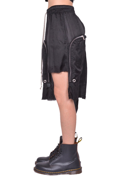 RICK OWENS DRACCA SKIRT BLACK FW25 | 50%OFF SALE | DOSHABURI Shop