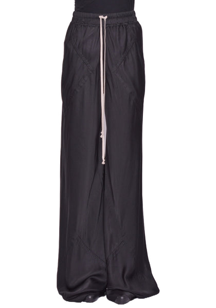 RICK OWENS WOMEN DRAWSTRING BIAS PANTS BLACK FW25 | DOSHABURI Shop