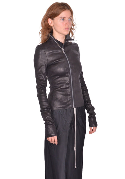 RICK OWENS WOMEN GARY LEATHER JACKET FW25 | DOSHABURI Online Shop