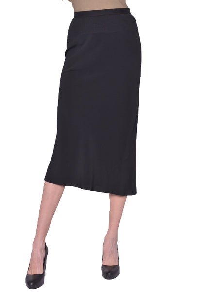 RICK OWENS WOMEN RP01E7332 Y 09 KNEE BIAS SKIRT BLACK SS25 | DOSHABURI Shop