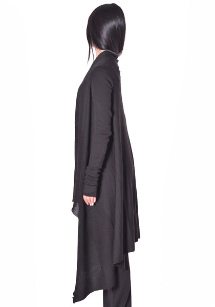 RICK OWENS WOMEN LONG WRAP BLACK 2026FW | DOSHABURI Online Shop 