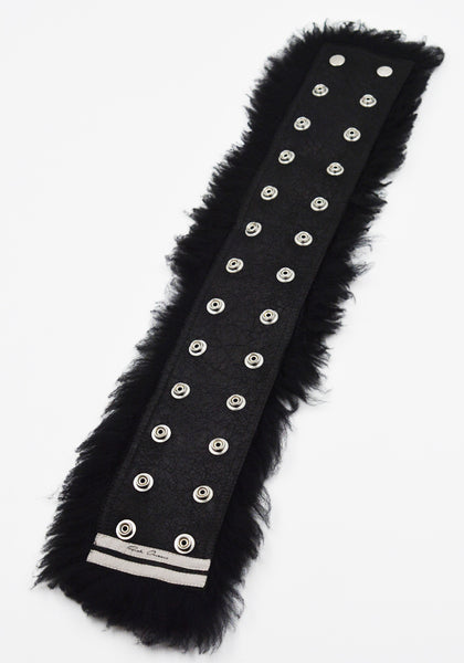 RICK OWENS STROBE NECK BAND BLACK FW25 | 50%OFF SALE | DOSHABURI Shop