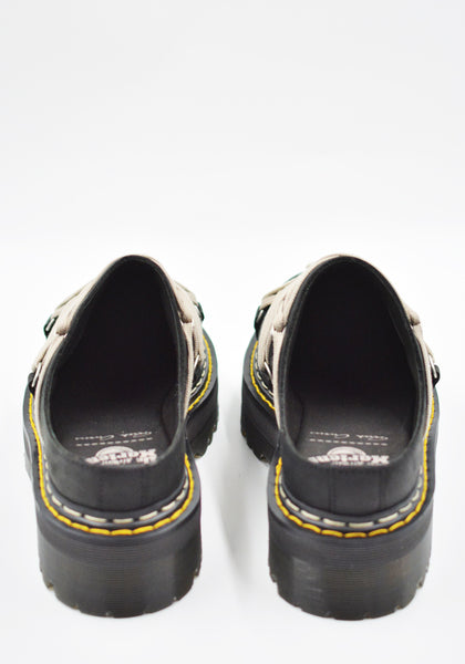 RICK OWENS x DR. MARTENS WOMENS QUAD SOLE MEGALACE MULE BLACK FW26 | DOSHABURI Shop