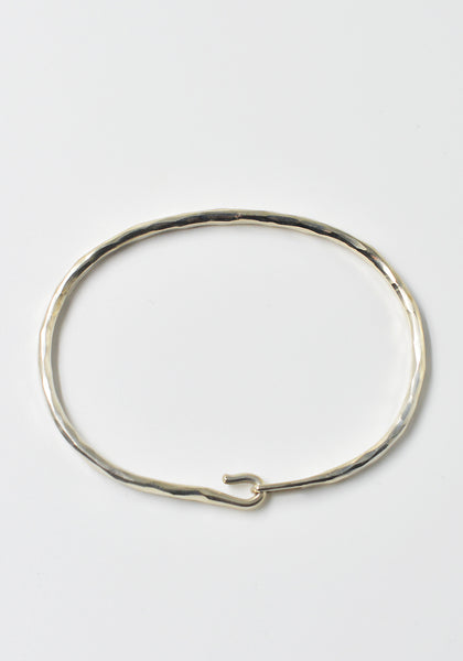 WERKSTATT:MÜNCHEN M2640 SILVER BANGLE HOOK FORGED | DOSHABURI shop