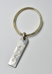 WERKSTATT:MÜNCHEN M5281 SILVER KEYRING NAME PLATE | DOSHABURI Online Shop