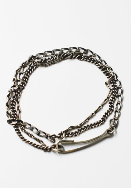 WERKSTATT MÜNCHEN BRACELET SNAPLINK CHAINS SILVER | DOSHABURI Shop