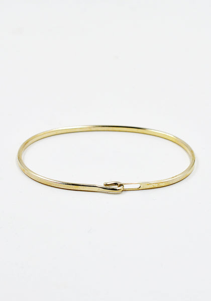 WERKSTATT:MÜNCHEN M2640 SILVER BANGLE HOOK PLAIN | DOSHABURI Shop