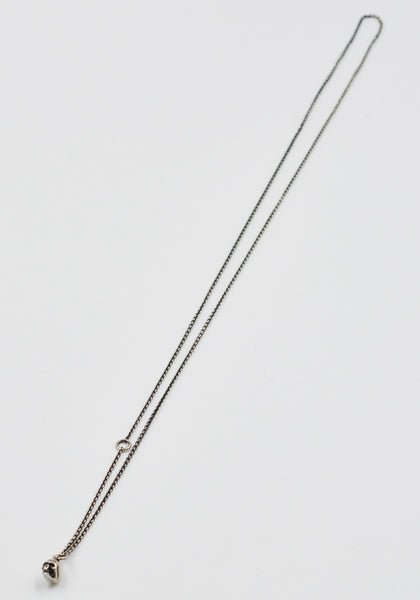 WERKSTATT:MÜNCHEN M7100 CHAIN MINI NECKLACE SKULL SILVER | DOSHABURI Shop