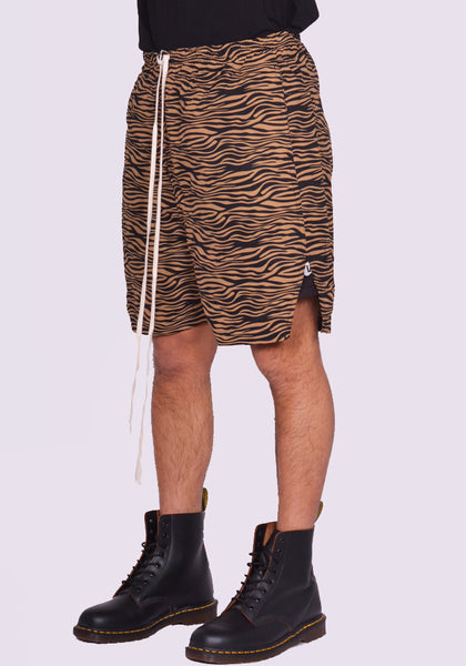 YUIKI SHIMOJI TIGER STRIPES SHORTS | DOSHABURI Online Shop