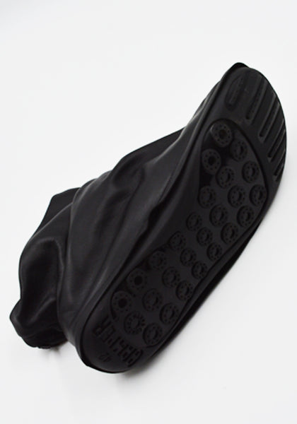 CAMPER x ISSEY MIYAKE K300539-001  PEU FROM LEATHER ANKLE BOOTS BLACK