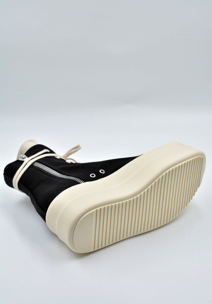 RICK OWENS DRKSHDW DOUBLE BUMPER SNEAKERS BLACK/MILK SS24 | DOSHABURI Online Shop