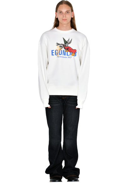 EGONLAB. SW001B FANTASIA SWEATSHIRT OFF-WHITE FW23 | DOSHABURI Online Shop