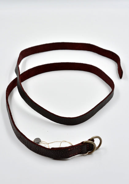 GUIDI BLT0 UNISEX BISON FULL GRAIN LEATHER BELT BROWN | DOSHABURI Online Shop