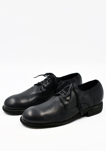 GUIDI 992X DONKEY FULL GRAIN LEATHER CLASSIC DERBY SHOES BLACK| DOSHABURI Online Shop