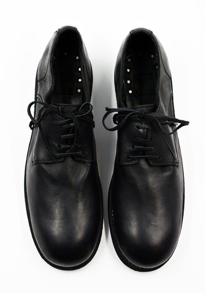 GUIDI 992X DONKEY FULL GRAIN LEATHER CLASSIC DERBY SHOES BLACK| DOSHABURI Online Shop